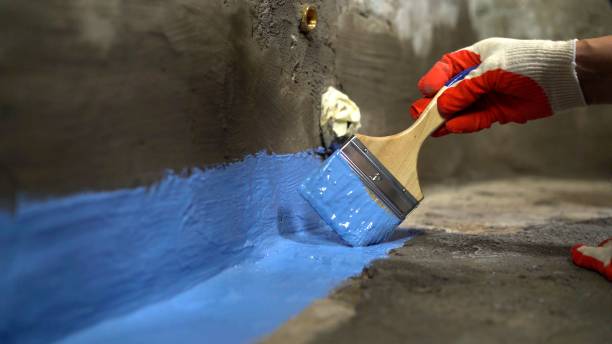Commercial Exterior Waterproofing project at a Sherwood, OH business property by SJ Waterproofing Pros